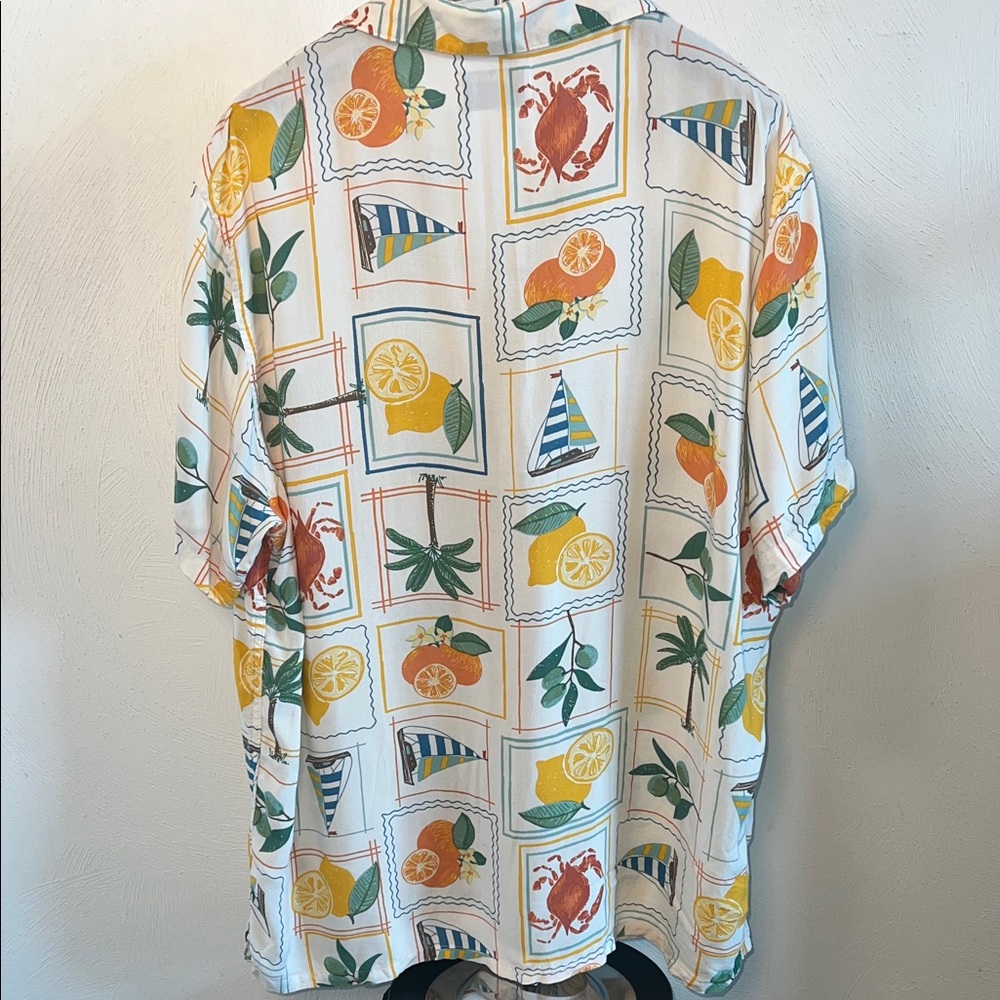 Old Navy Men's Citrus and Nautical Print Shirt - Picture 4 of 6